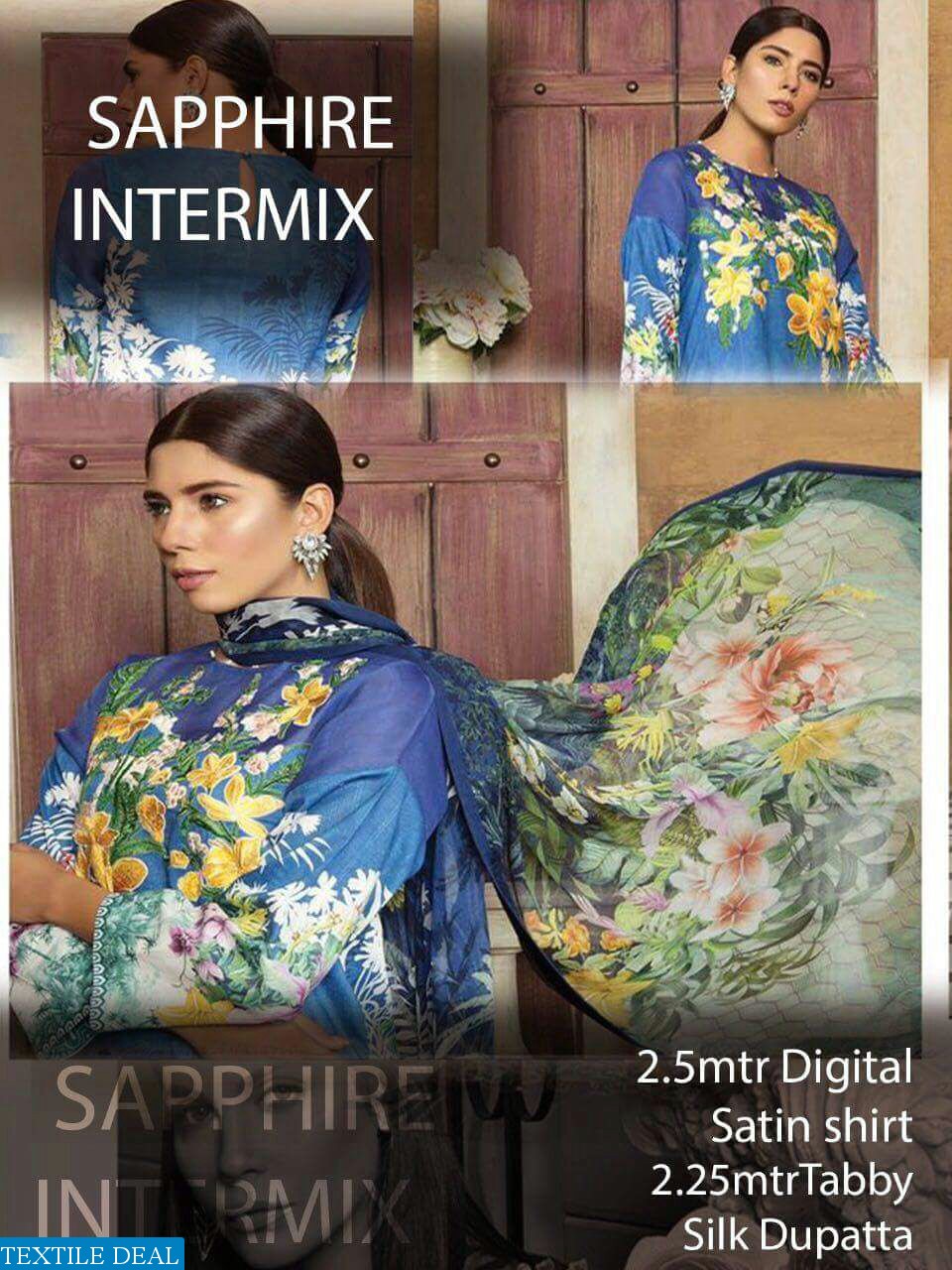 Sapphire intermix Wholesale pakistani concept shirt n Dupatta